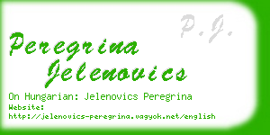 peregrina jelenovics business card
